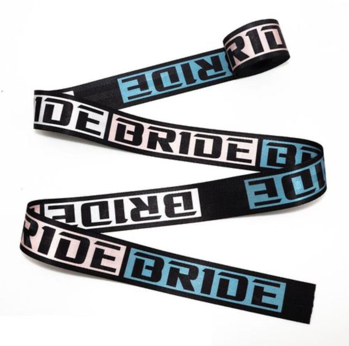 BRIDE BLACK 3.6m - CAR SEAT BELT (Webbing Pad) JDM DRIFTING SPORTS Car Seat Belt Auto Accessories