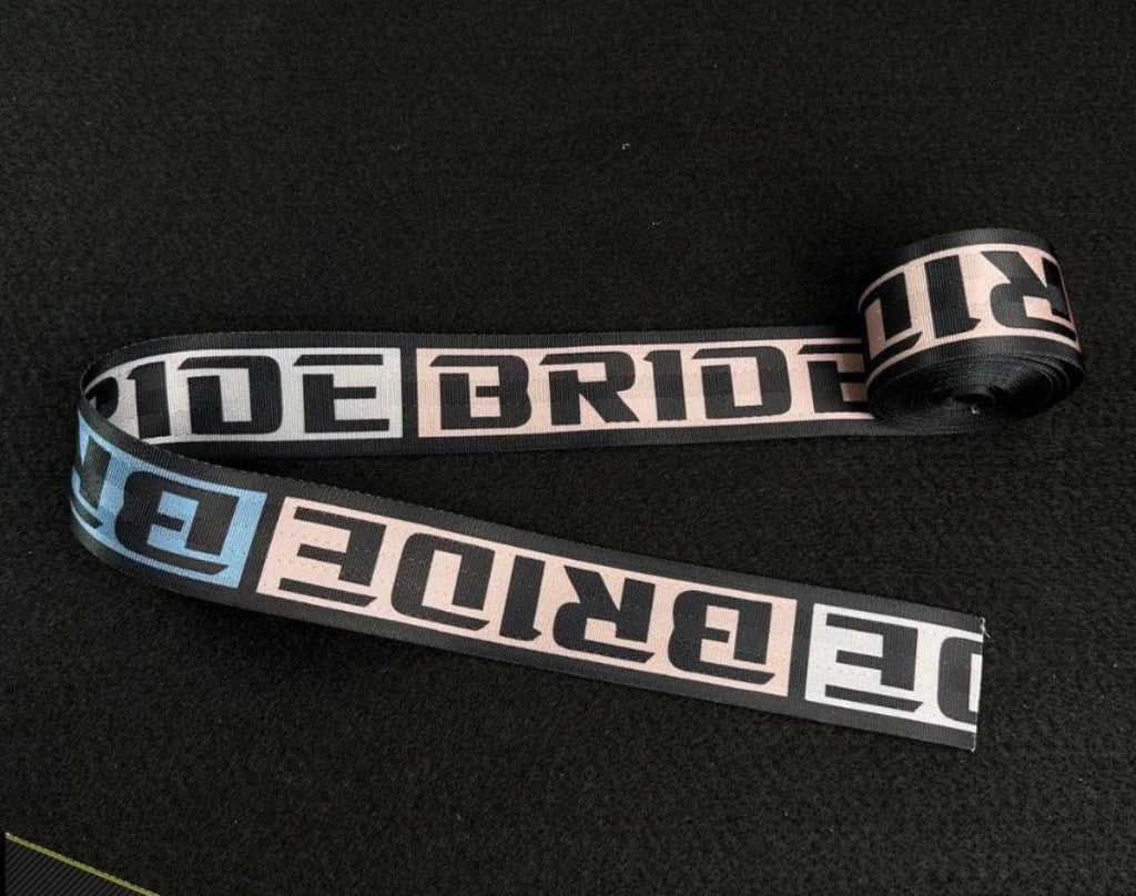 BRIDE BLACK 3.6m - CAR SEAT BELT (Webbing Pad) JDM DRIFTING SPORTS Car Seat Belt Auto Accessories