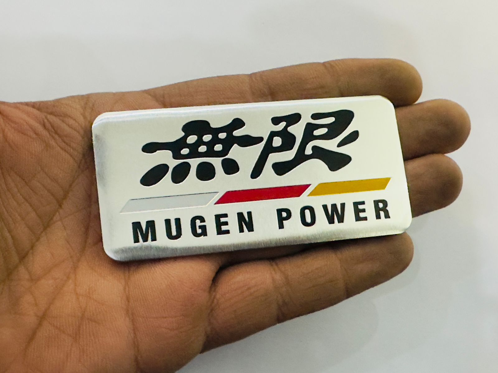 CAR Metal Mugen Power Stickerr 9cmX4.4cm Car Mugen Stickerr Car Emblem 3D Badge Auto Sport Stickerr Grand Tourer Decal1 Piece for Car/Bike-1PC Sticker