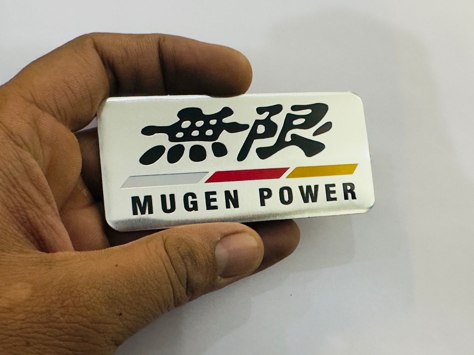 CAR Metal Mugen Power Stickerr 9cmX4.4cm Car Mugen Stickerr Car Emblem 3D Badge Auto Sport Stickerr Grand Tourer Decal1 Piece for Car/Bike-1PC Sticker