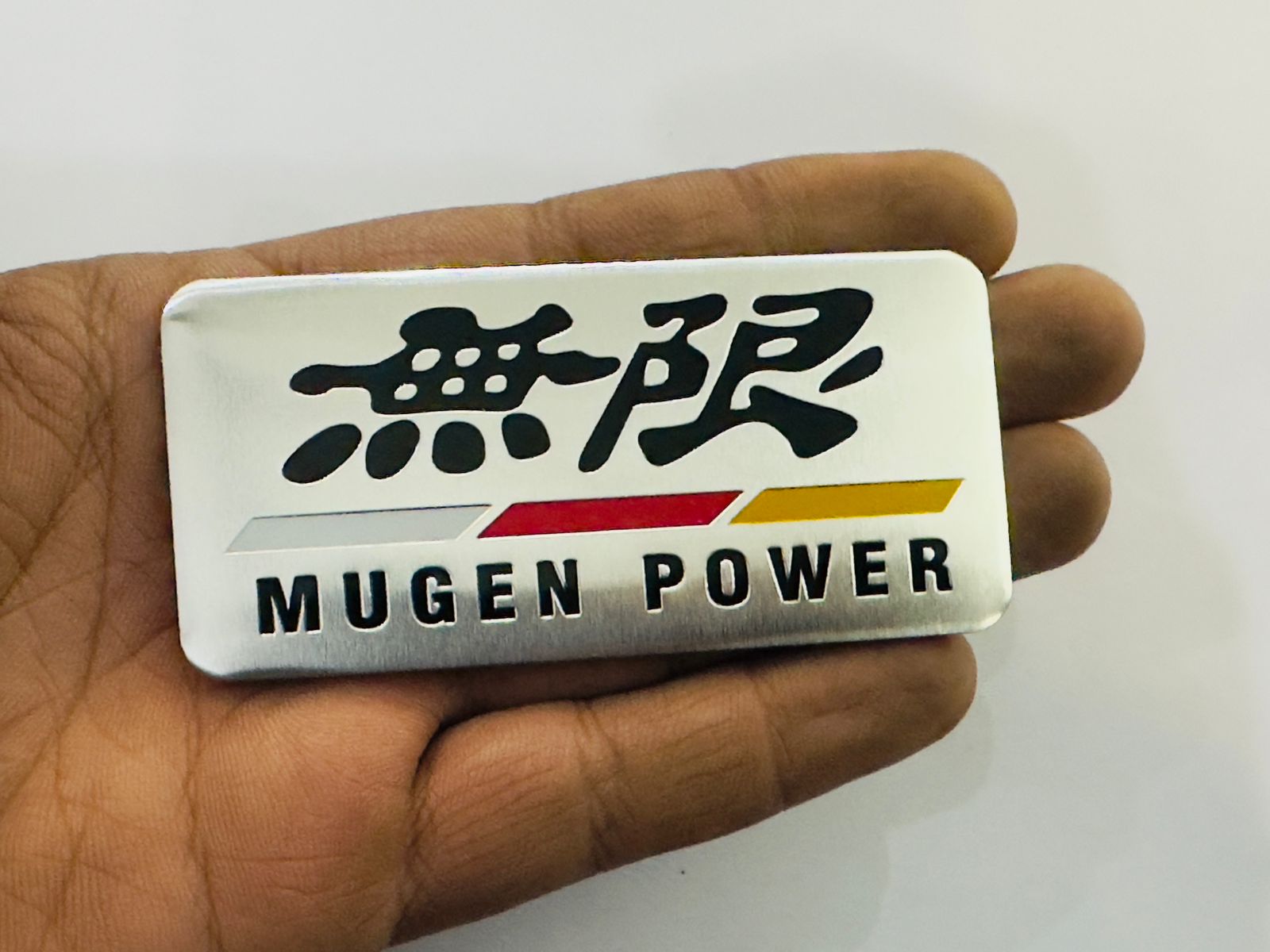 CAR Metal Mugen Power Stickerr 9cmX4.4cm Car Mugen Stickerr Car Emblem 3D Badge Auto Sport Stickerr Grand Tourer Decal1 Piece for Car/Bike-1PC Sticker