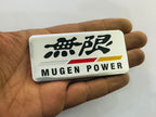 CAR Metal Mugen Power Stickerr 9cmX4.4cm Car Mugen Stickerr Car Emblem 3D Badge Auto Sport Stickerr Grand Tourer Decal1 Piece for Car/Bike-1PC Sticker