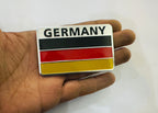 Germany Flag 3D Sticker (5cmx8cm) for Car Bike Laptop Emblem, Germany Flag Sticker Badge Universal Auto Racing Sports Logo Grand Tourer Decal Auto Accessories.