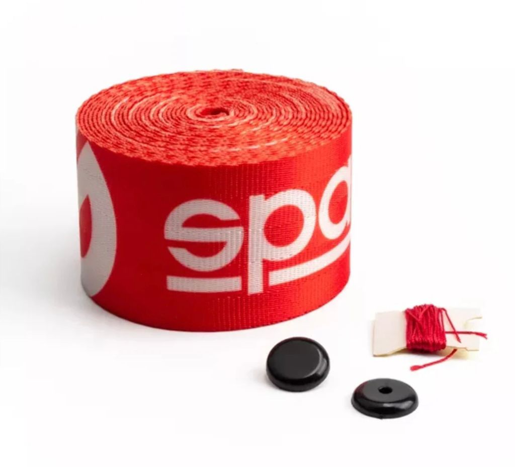 SPARCO 3.6m RED CAR SEAT BELT (Webbing Pad) Interior Accessory JDM DRIFTING SPORTS Universal For Car