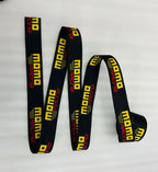 MOMO Black 3.6m (Webbing Pad) JDM Drifting Sporty Car Seat Belt 3.6 Webbing Pad 1 Piece Belt