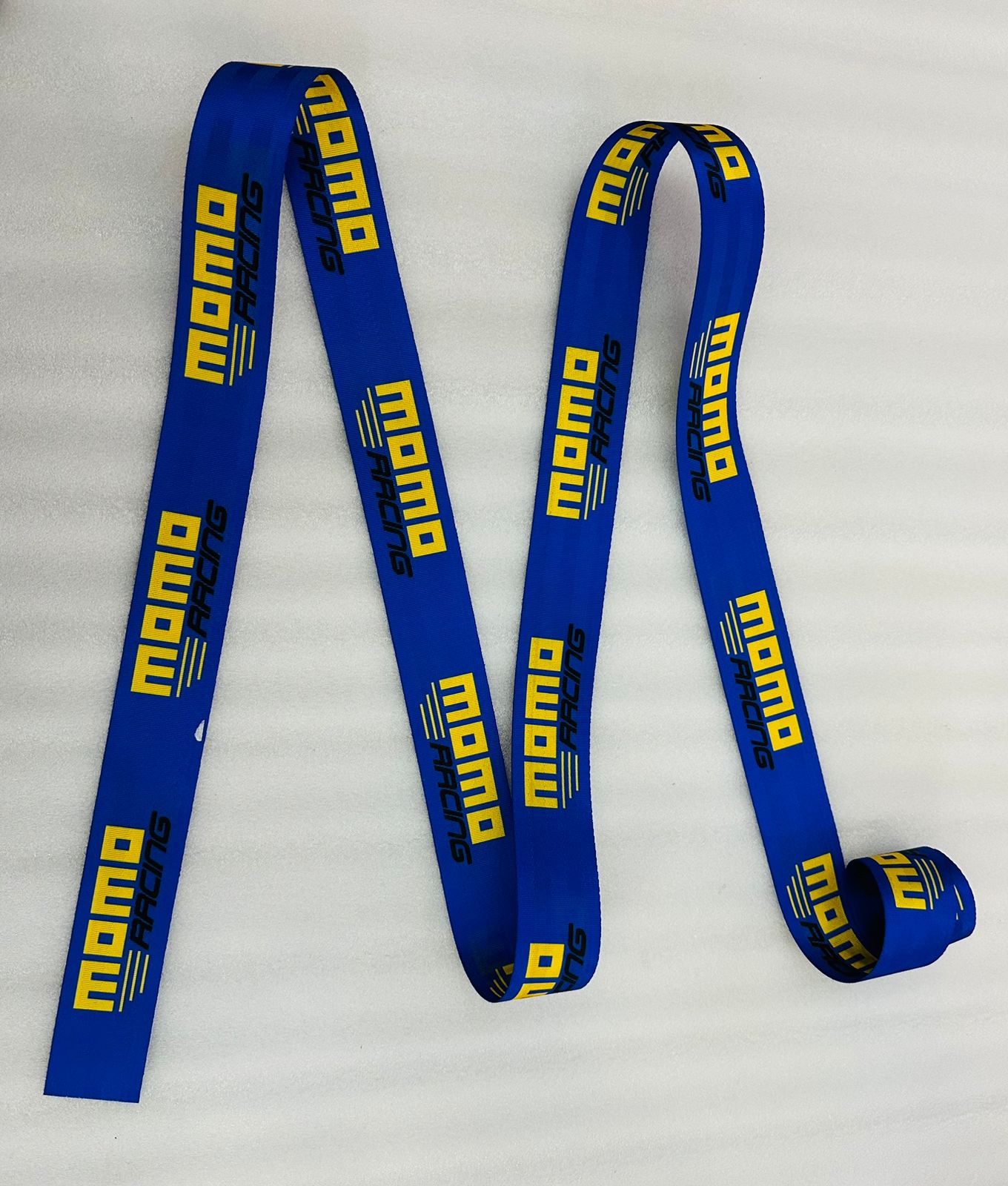 MOMO 3.6m (Webbing Pad) JDM Drifting 3.6 Car Sporty Seat Belt-1PC (Blue) 3.6 Belt