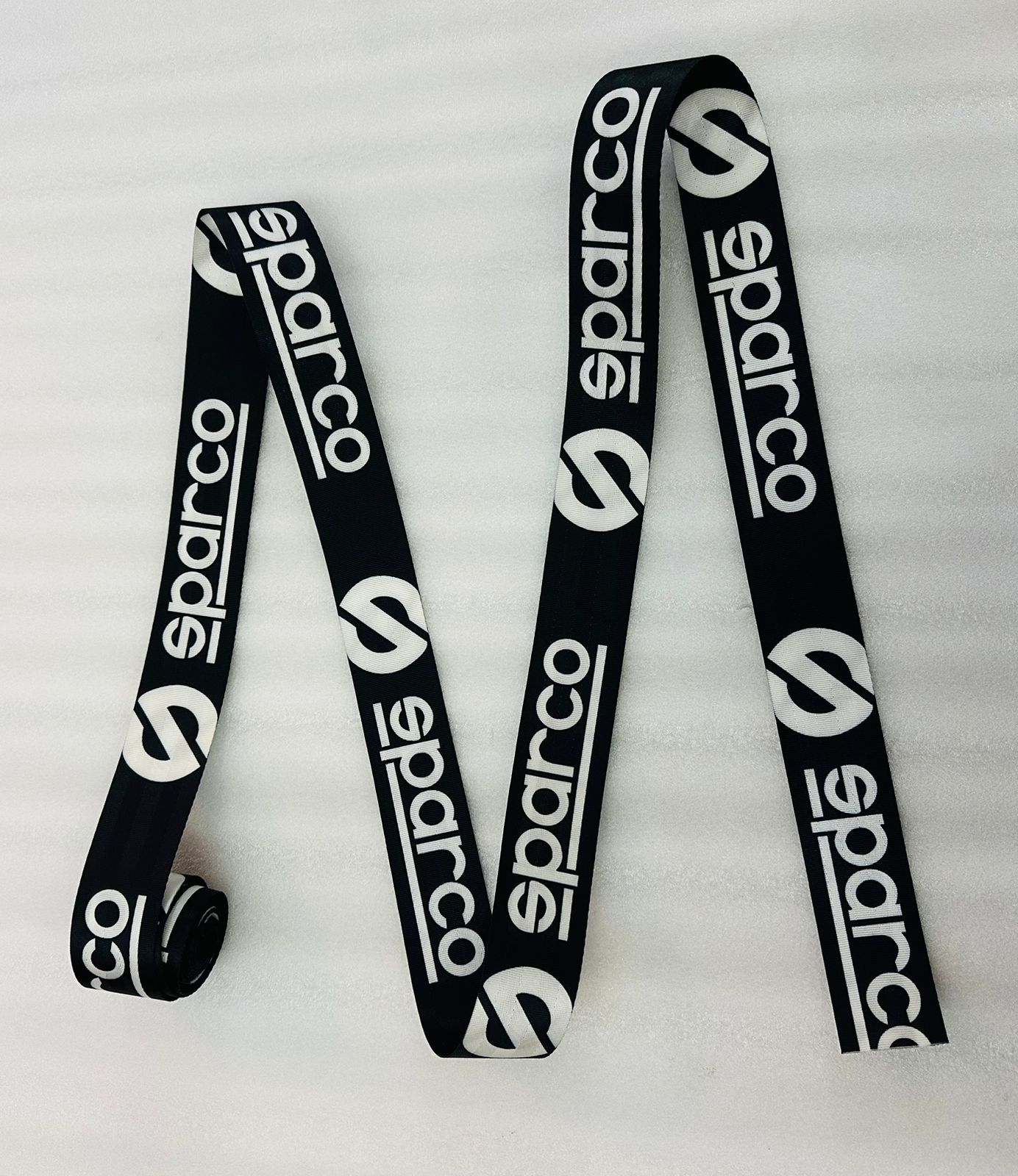 SPARCO 3.6m Black CAR SEAT BELT (Webbing Pad) Interior Accessory JDM DRIFTING SPORTS Universal For Car