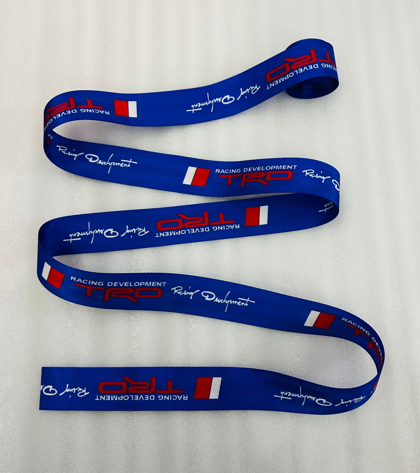 Blue TRD Sports 3.6m (Webbing Pad) JDM Drifting Sporty Car Seat Belt TRD Sports Belt