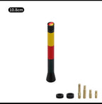 Germany Flag Antenna Short Roof Top Real Compatible with All Mini Cooper Models Car Antenna Car Modified Aluminium Signal Antenna Aerial Roof Antenna Unique Design Antennna