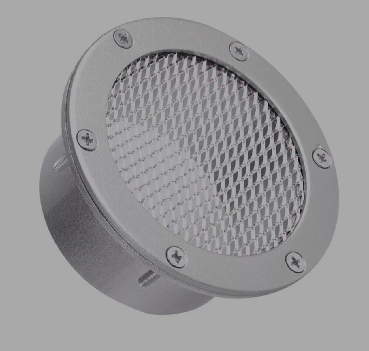 SILVER Vent Inlet, Bumper Air Duct, Universal Metal Replacement Durable Vent Inlet, Grille Vent Inlet, for All Cars Automotive-1 Piece