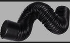 Black Cold Air Intake Kit, Sports Air Filter Car Air Filter Carbon Fibre Cold Air Filter Feed Enclosed Intake Pipe Kit Silicone Hose, Universal Induction Kit Pipe Hose System
