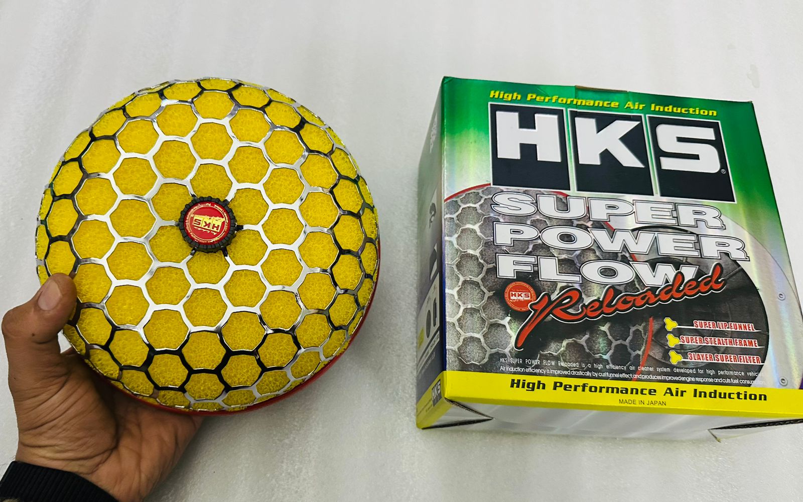 Yellow Mushroom Filter Cold Air Intake Short Turbo Filter High Flow Universal Sponge Honeycomb Mesh Air Filter Mushroom Head Air System Retrofitted Auto Accessories