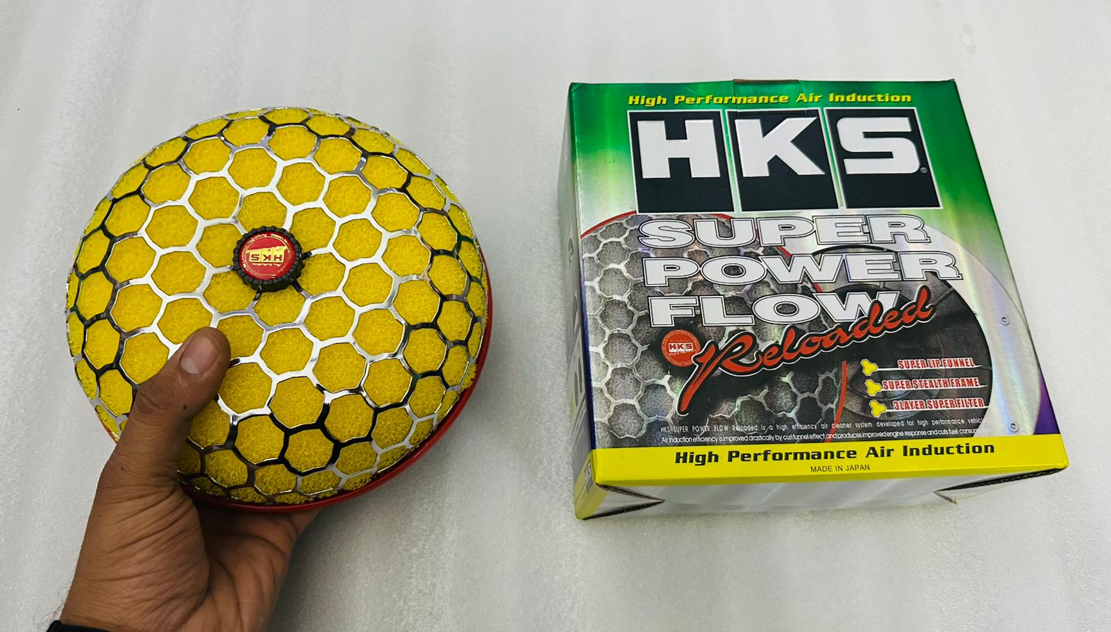 Yellow Mushroom Filter Cold Air Intake Short Turbo Filter High Flow Universal Sponge Honeycomb Mesh Air Filter Mushroom Head Air System Retrofitted Auto Accessories
