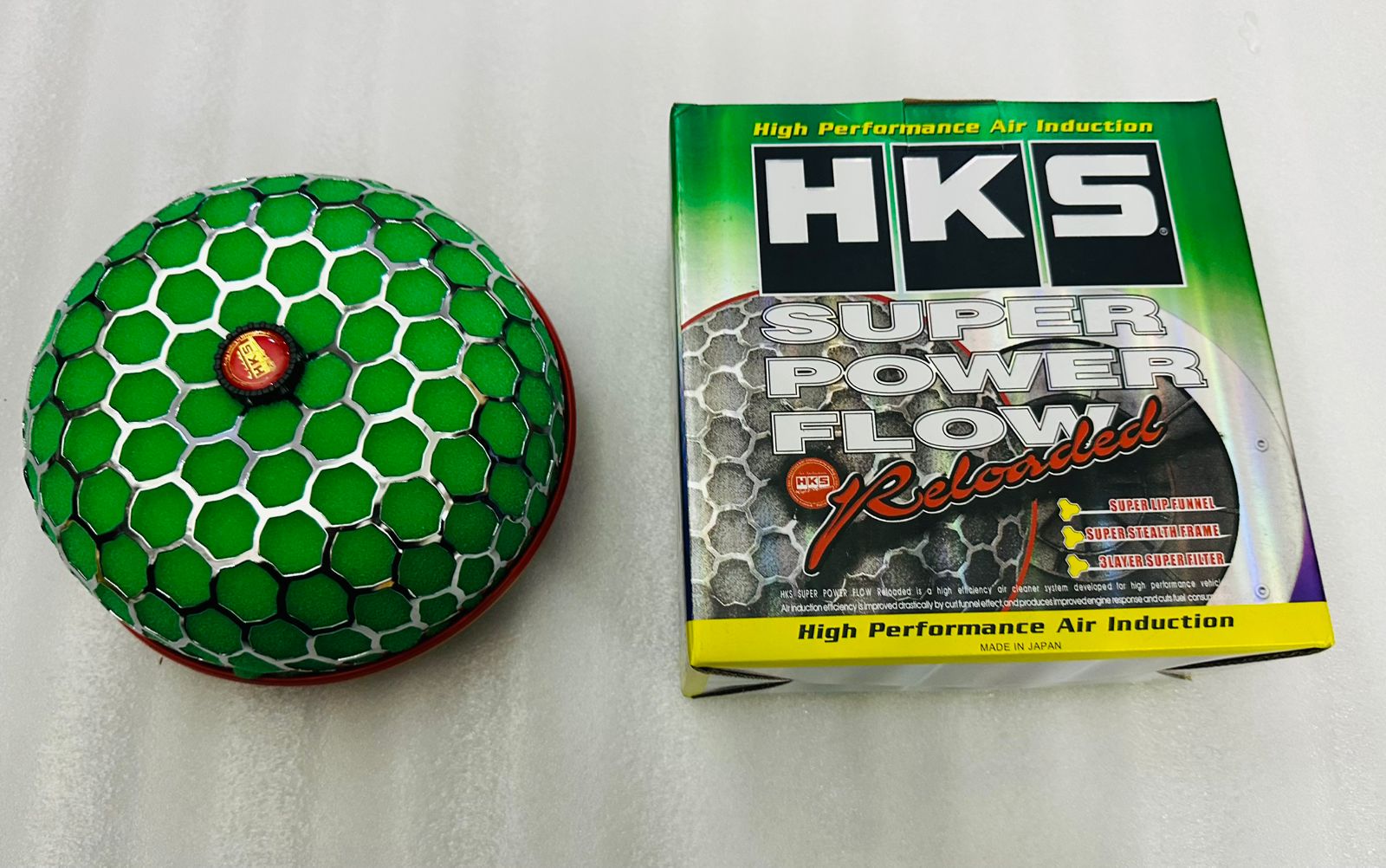 Green Mushroom Filter Cold Air Intake Short Turbo Filter High Flow Universal Sponge Honeycomb Mesh Air Filter Mushroom Head Air System Retrofitted Auto Accessories
