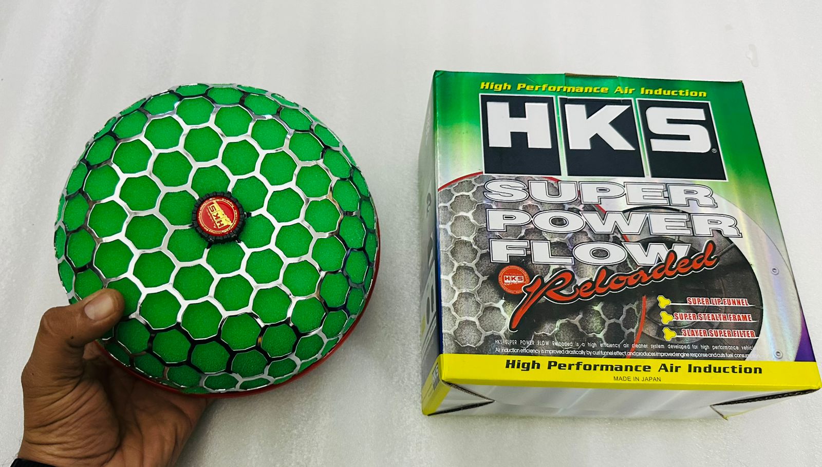 Green Mushroom Filter Cold Air Intake Short Turbo Filter High Flow Universal Sponge Honeycomb Mesh Air Filter Mushroom Head Air System Retrofitted Auto Accessories