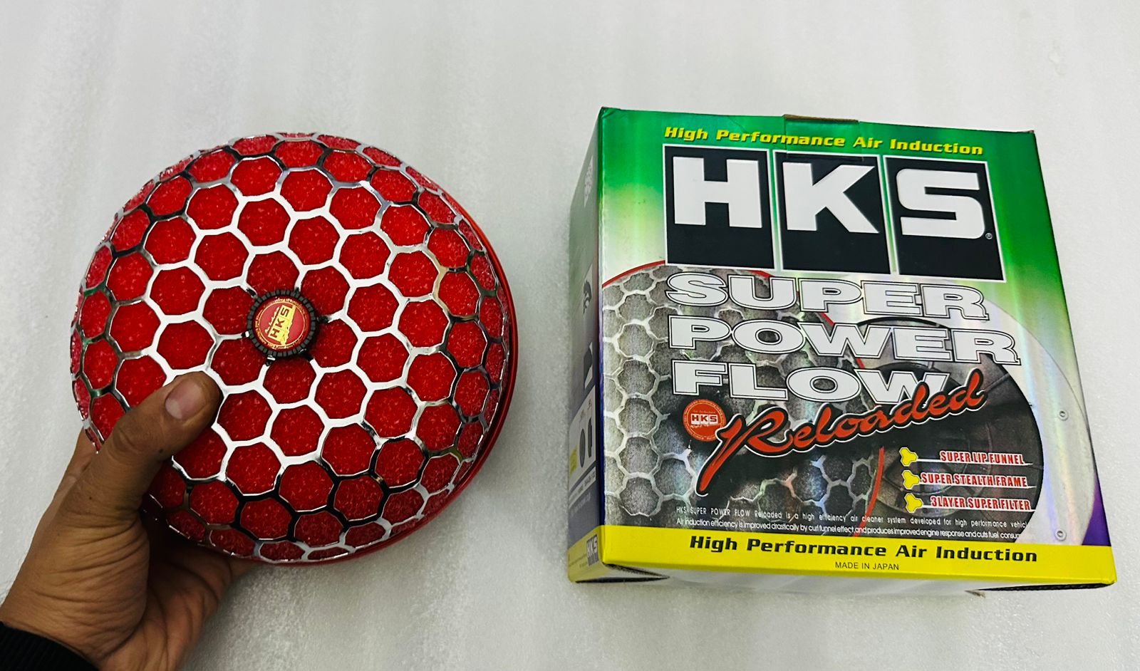 RED Mushroom Filter Cold Air Intake Short Turbo Filter High Flow Universal Sponge Honeycomb Mesh Air Filter Mushroom Head Air System Retrofitted Auto Accessories
