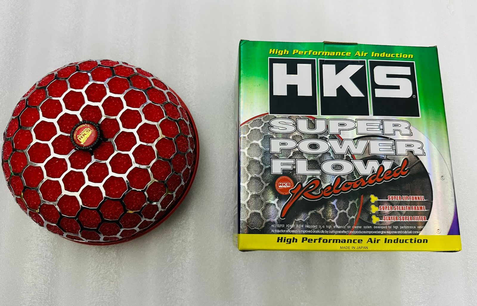 RED Mushroom Filter Cold Air Intake Short Turbo Filter High Flow Universal Sponge Honeycomb Mesh Air Filter Mushroom Head Air System Retrofitted Auto Accessories