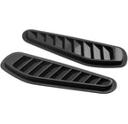 BLACK 2pc Car Air Flow Intake Decorative Scoop Bonnet Vent Hood Cover Hood Vent Cover, Hood Cover, Hood Intake Cover Universal Air Flow Vent Protection Cover Protective 2PC Scoops