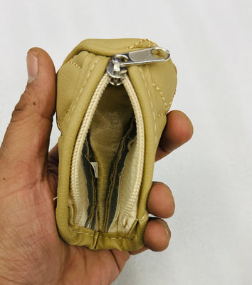 Brown Gear Shift Knob Cover Car Anti-Slip Zipper Closure Gear Stick Shift Knob Cover Protector Universal Fit