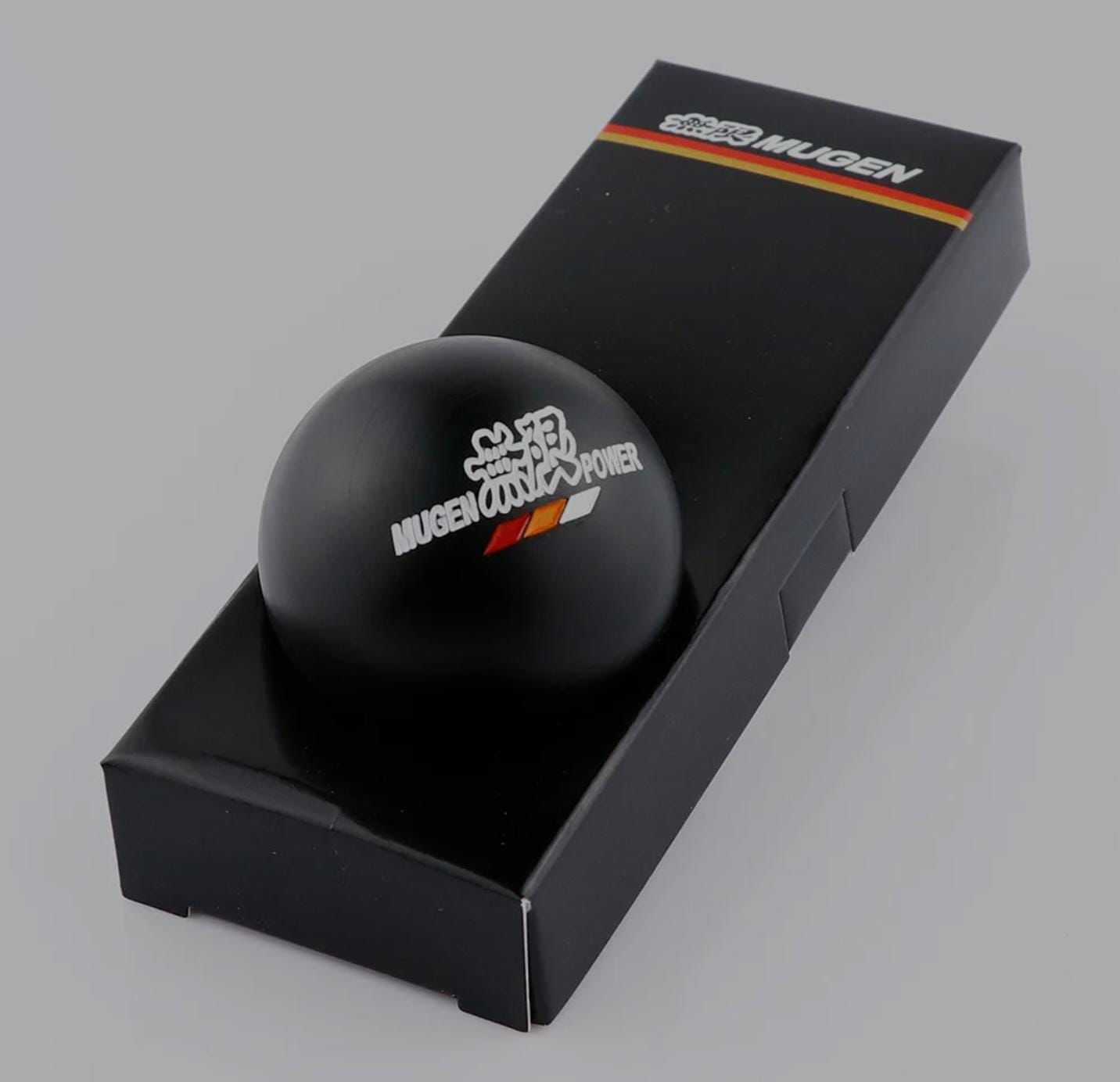 Mugen Power Round Ball Gear Knob Racing Shift Knob JDM Gear Shifter Knob Universal Shifter for Most Manual Car with 3 Adapters Mugen Racing knobb Auto Accessories