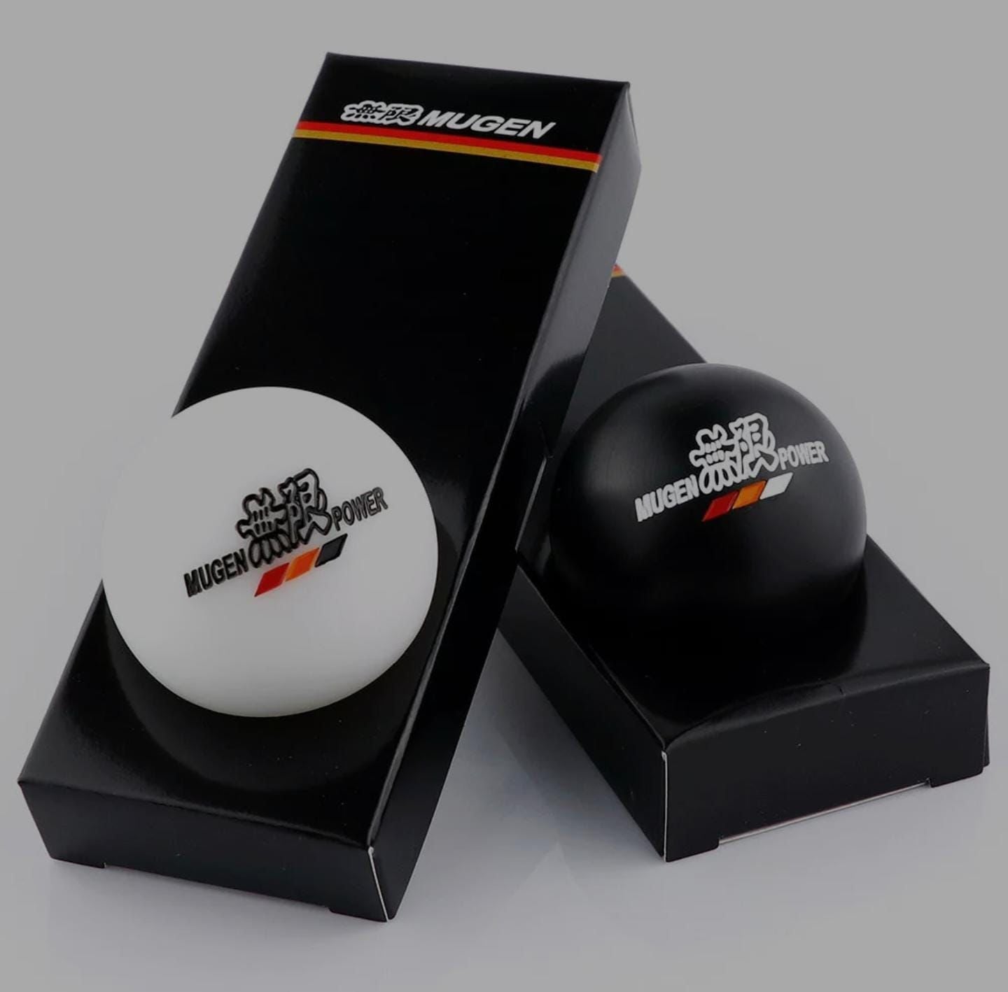 Mugen Power Round Ball Gear Knob Racing Shift Knob JDM Gear Shifter Knob Universal Shifter for Most Manual Car with 3 Adapters Mugen Racing knobb Auto Accessories
