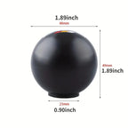 Black Mugen Power Round Ball Gear Knob Racing Shift Knob JDM Gear Shifter Knob Universal Shifter for Most Manual Car with 3 Adapters Mugen Racing knob 1 PC