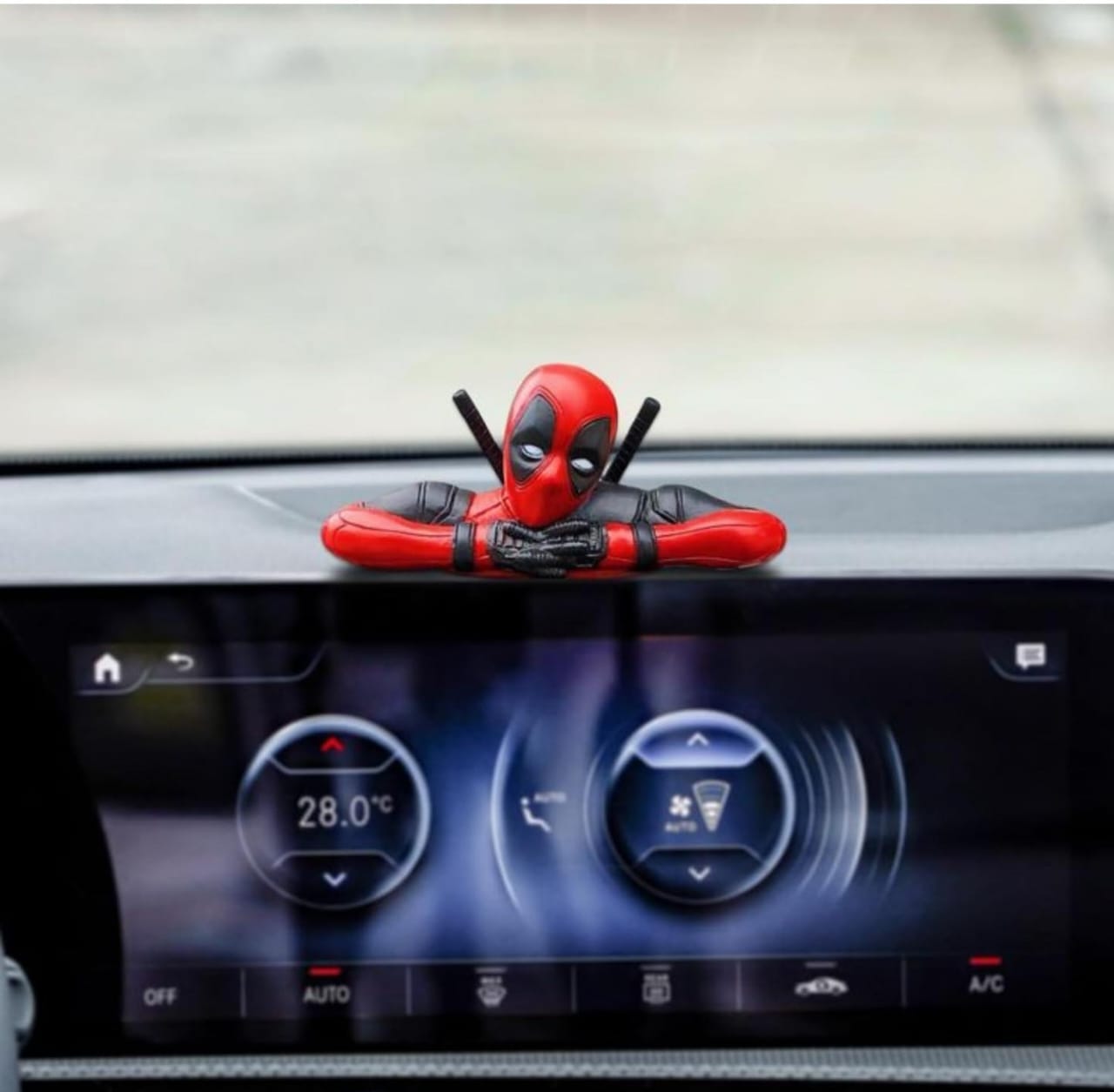 3PC Deadpool Action Figure PVC Model Universal Decorative for Car Dashboard, Office Desk, Home Decor, Unique Action Marvel Figure