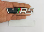 VRS 3D Metal Logo (12cmx2.5cm) Car Bike Laptop VRS Sticker Car Emblem 3D Badge Attractive Sticker Auto Racing Sport Logo Grand Tourer Decal.