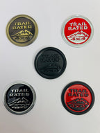 Trail Rated Sticker 6x6cm Logo Car Bike Metal Logo Car Emblem 3D Badge Auto Racing Sport Sticker Grand Tourer Decal Attractive Sticker-1Piece