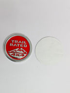 Trail Rated Sticker 6x6cm Logo Car Bike Metal Logo Car Emblem 3D Badge Auto Racing Sport Sticker Grand Tourer Decal Attractive Sticker-1Piece