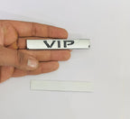 VIP 3D Logo (9.3cmx2cm) for Car Bike Laptop Emblem, VIP Sticker 3D-Badge Auto Racing Sport Logo Grand Tourer Decal Auto Accessories 1PC.