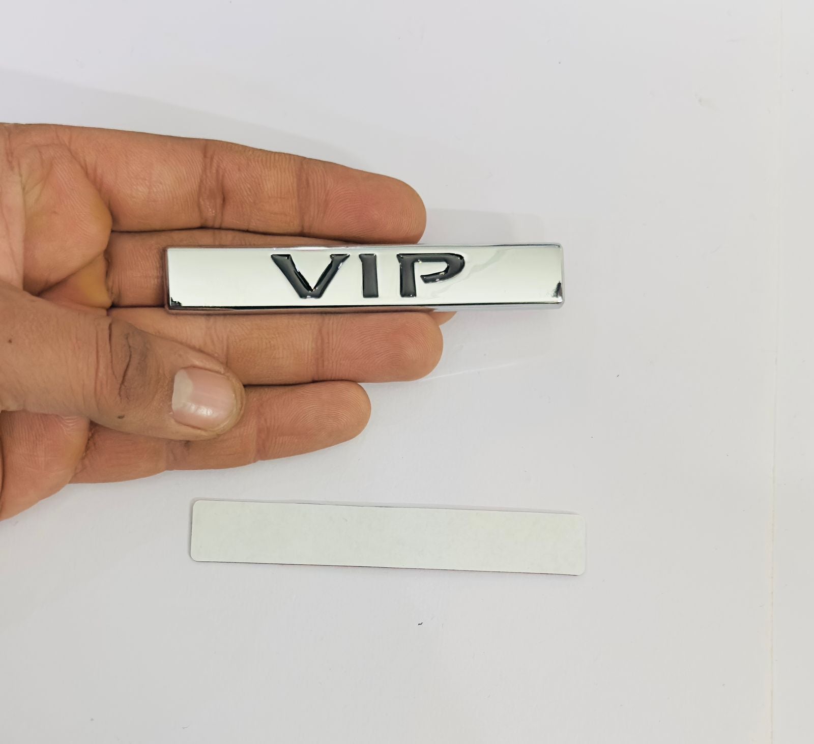 VIP 3D Logo (9.3cmx2cm) for Car Bike Laptop Emblem, VIP Sticker 3D-Badge Auto Racing Sport Logo Grand Tourer Decal Auto Accessories 1PC.