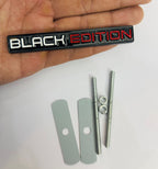 Black White Red Black Edition Grill Metal Sticker 10.2cmx1.4cm Car Metal Emblem 3D Badge Auto Racing Sport Sticker Grand Tourer Decal-1PC