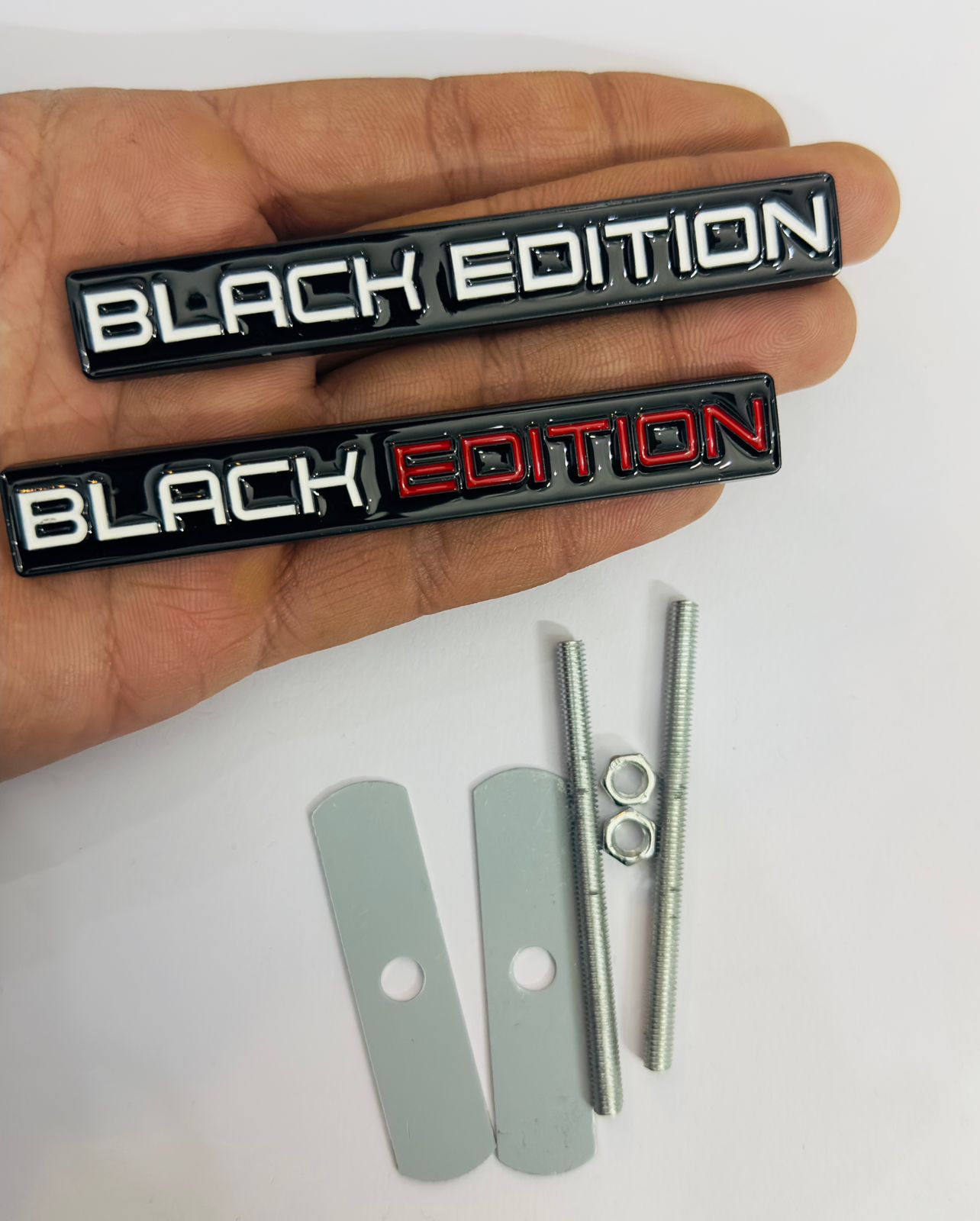 Black Edition Grill Metal Sticker 10.2cmx1.4cm Car Metal Emblem 3D Badge Auto Racing Sport Sticker Grand Tourer Decal-1PC
