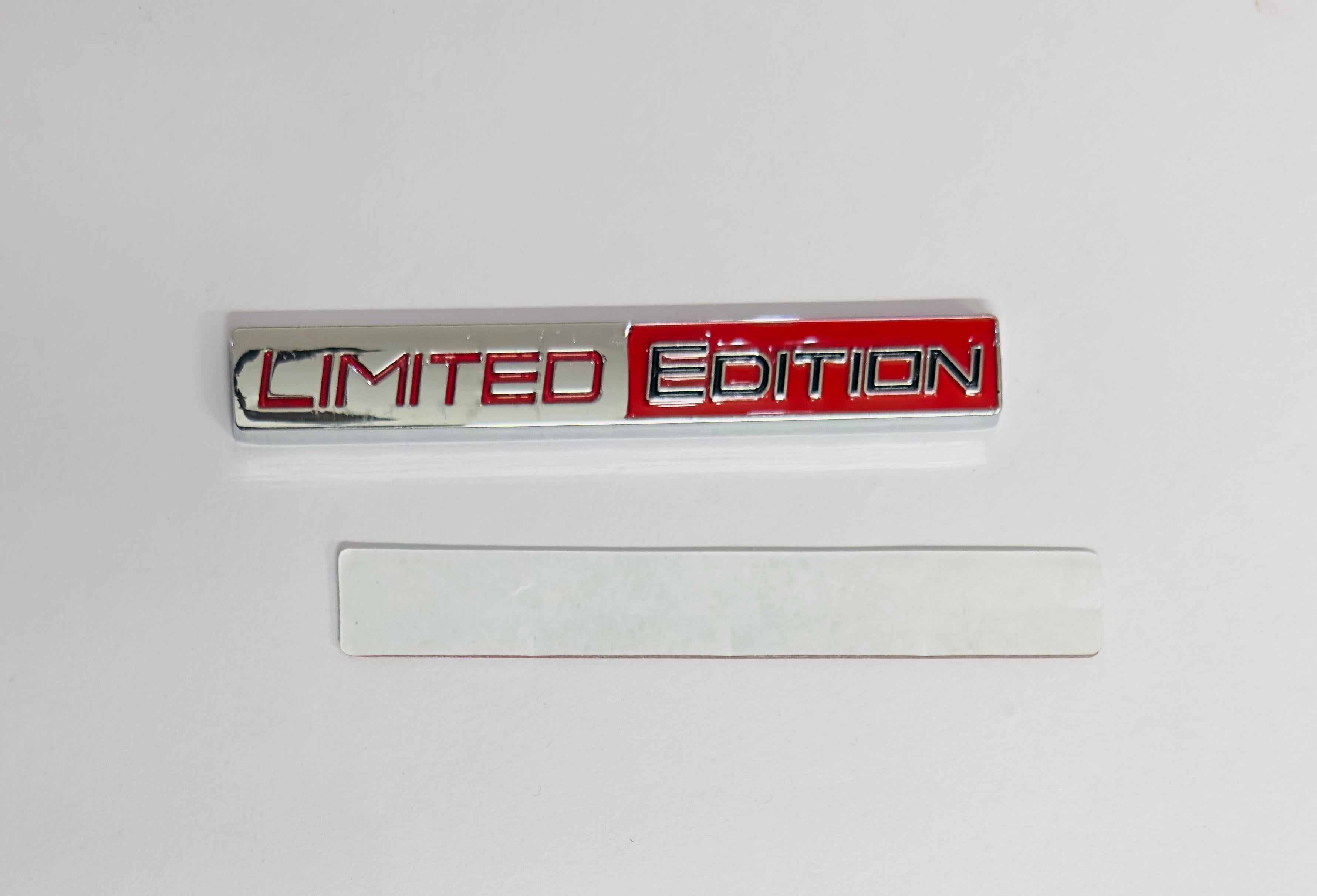 3D Metal Logo (10.5cmx1.5cm) Car Bike Laptop Limited Edition Sticker Car Emblem 3D Badge Decorative Sticker Auto Racing Sport Logo Grand Tourer Decal.