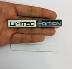 Big Silver Black Limited Edition Sticker (10.5x1.5cm) Car Bike Metal Car Emblem Premium Metal Sign Logo Sport Sticker 3D Badge-1PC