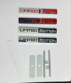 3D Metal Logo (10.5cmx1.5cm) Car Bike Laptop Limited Edition Sticker Car Emblem 3D Badge Decorative Sticker Auto Racing Sport Logo Grand Tourer Decal.