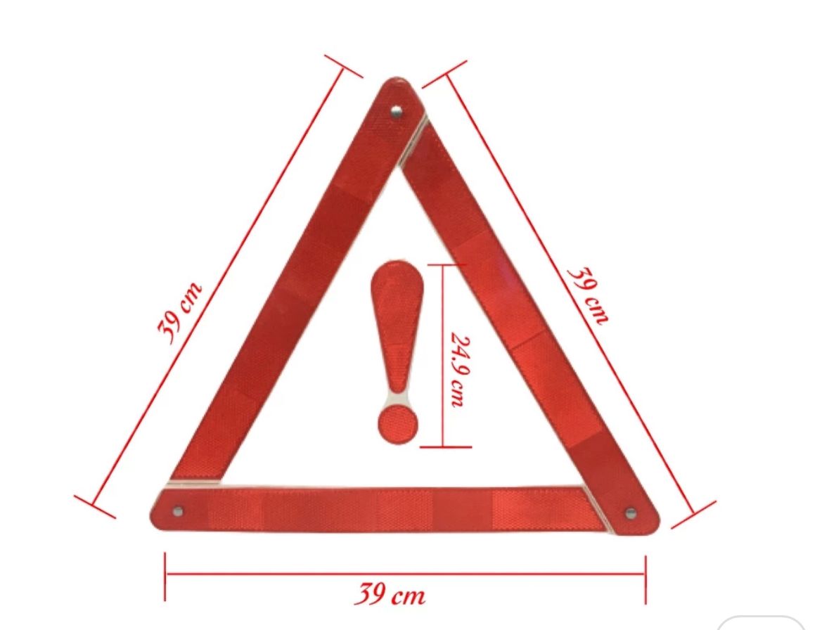 Warning Road Safety Sign Board, Warning Triangle Reflector for Tractor, Road Safety Triangle light Foldable Reflecting Car light Breakdown Emergency Parking Board llight-1 Piece