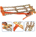 6PCS Snow Chains for SUV Car Pickup Trucks RV, Emergency Portable Snow Tire Chains Tire Snow Chain Steel Alloy Tire Traction Chain Universal Snow Chains