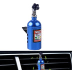 BLUE NOS AC Vent Perfume Metal Body Car Design Organic Fragrance Air Freshener Perfume-1 PC