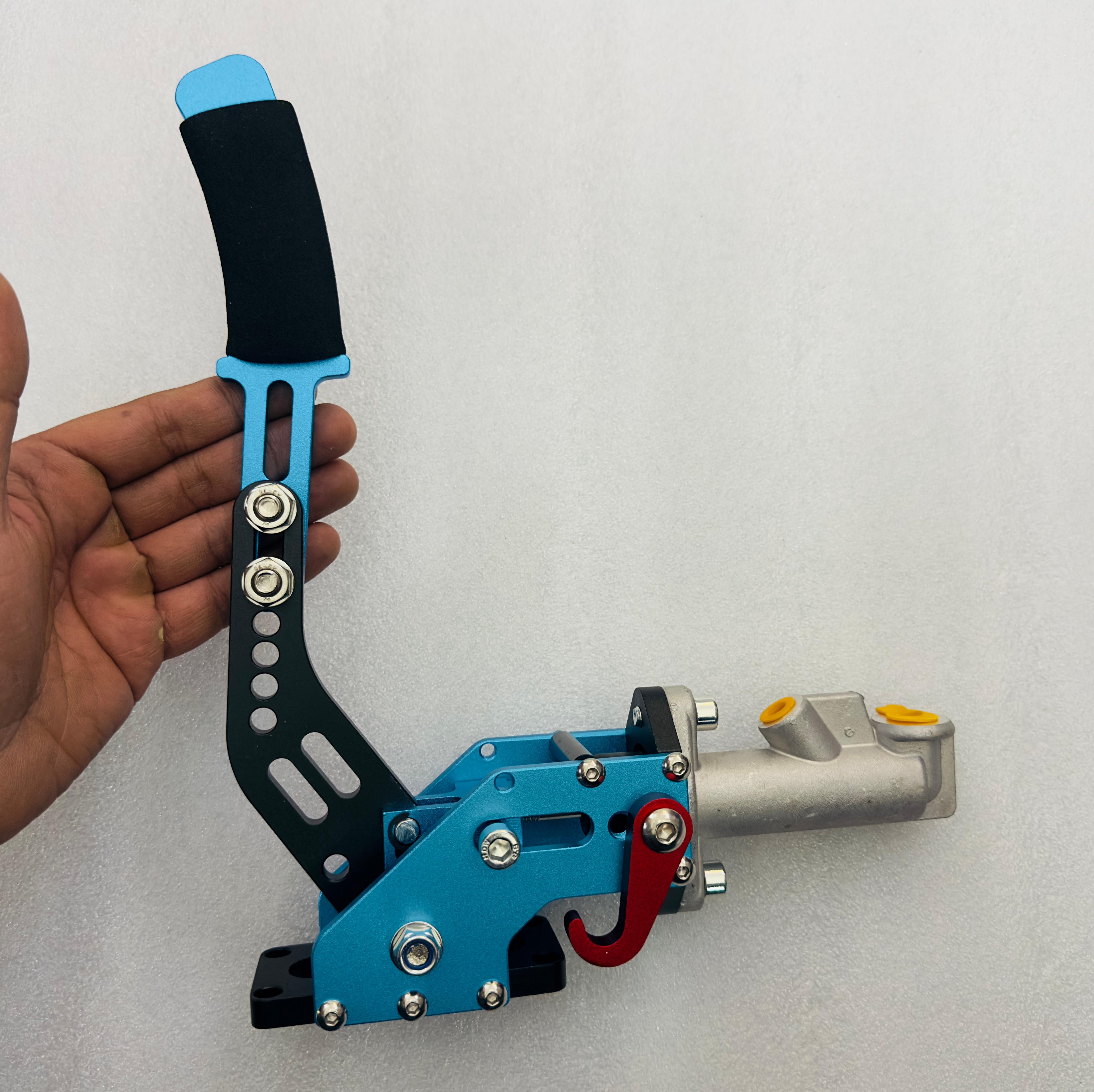 Blue Hydraulic Hand Brake Lever Racing E-Brake Drift Sports Modified Handbrake Refitted Competitive Lever Gear Hand Brake Aluminum Alloy Hydraulic Car Handbrake-1PC