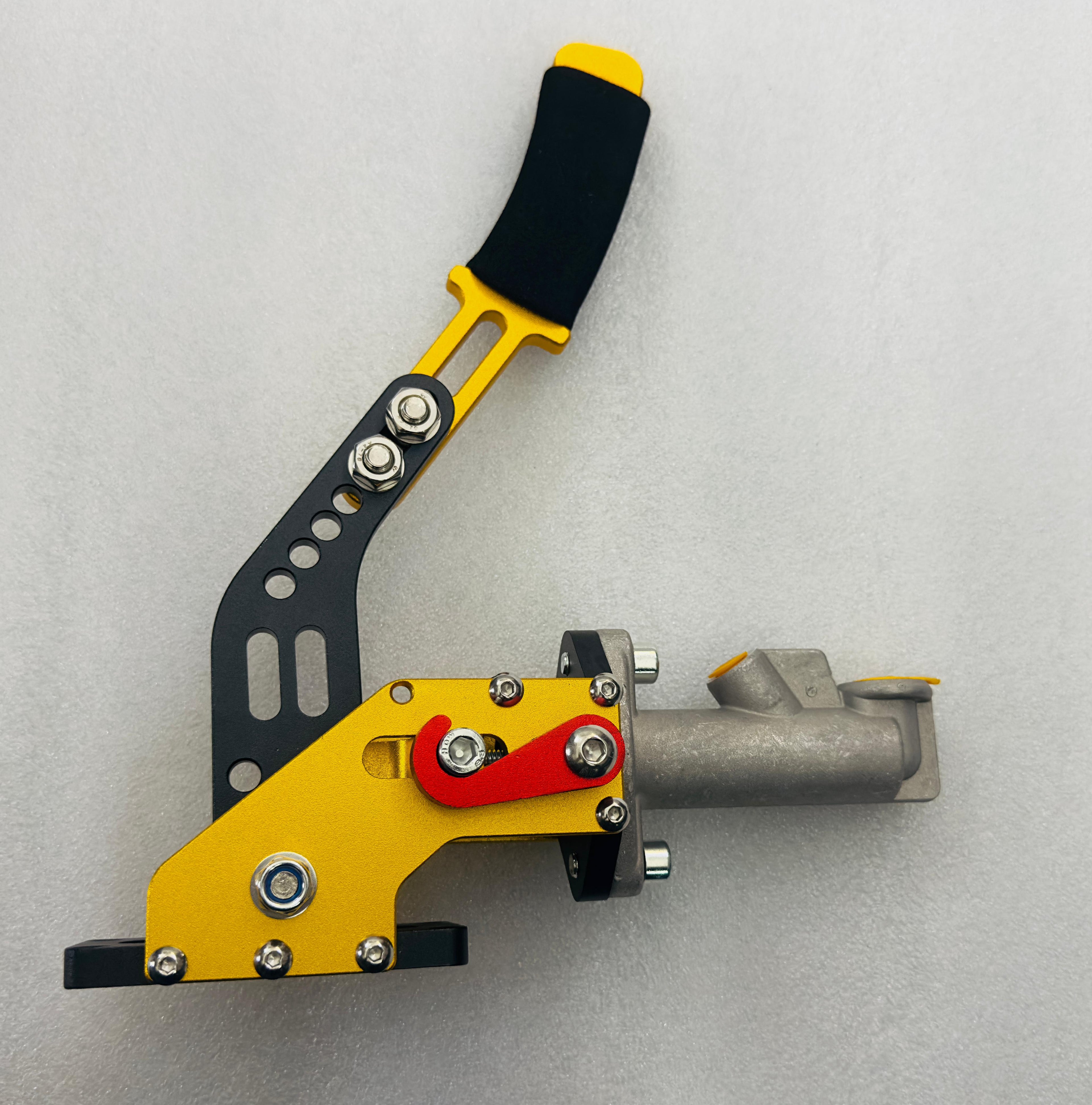 Yellow Hydraulic Hand Brake Lever Racing E-Brake Drift Sports Modified Handbrake Refitted Competitive Lever Gear Hand Brake Aluminum Alloy Hydraulic Car Handbrake-1PC