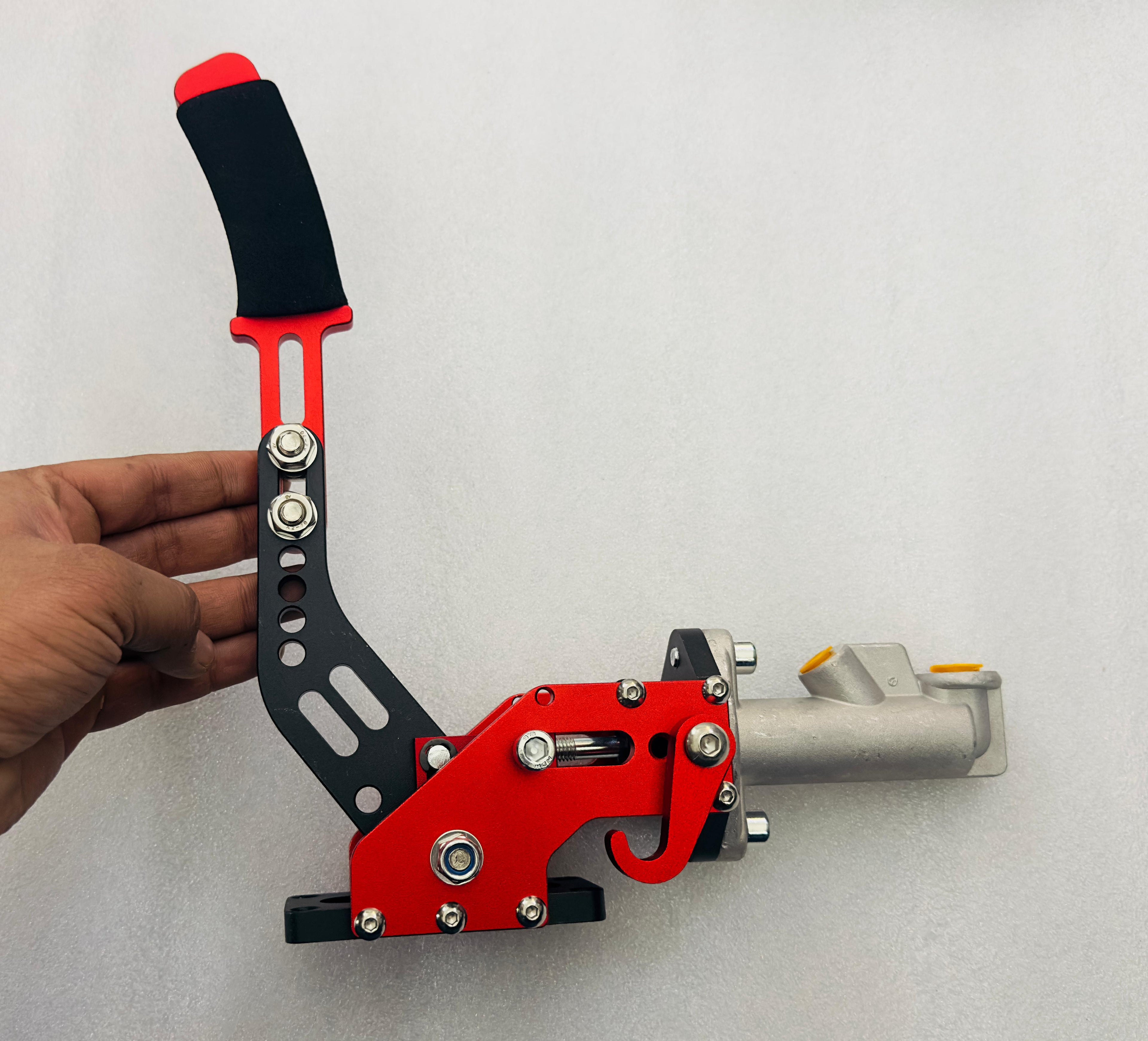 Red Hydraulic Hand Brake Lever Racing E-Brake Drift Sports Modified Handbrake Refitted Competitive Lever Gear Hand Brake Aluminum Alloy Hydraulic Adjustable Car Handbrake