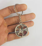 Black Alloy Wheel Design Metal Keychain Car Styling Keychain Alloy Wheel Key Ring Metal Key chain Pendant Ring