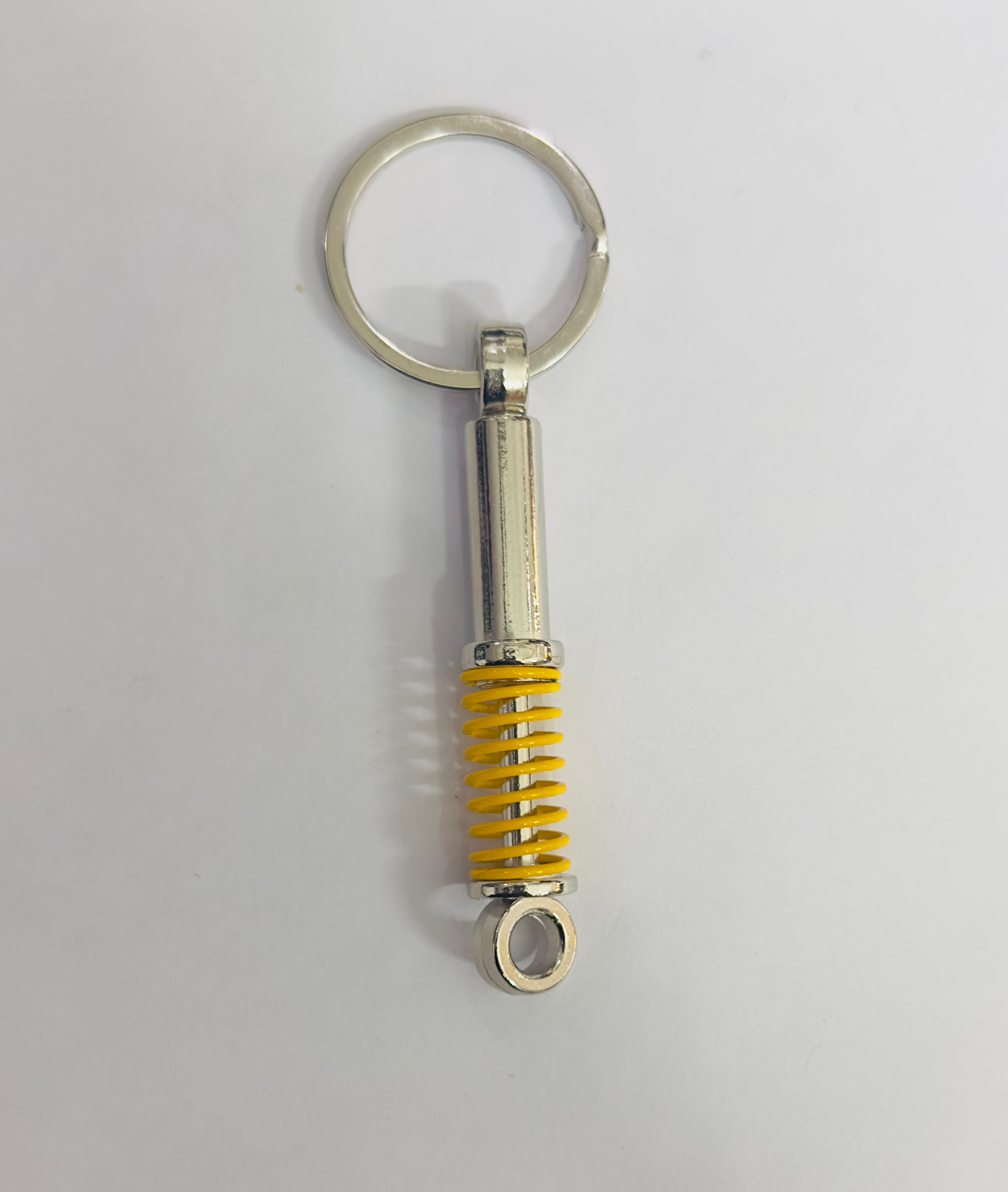 YELLOW Shocker Design Metal Keychain Car Styling Keychain Shocker Key Ring Durable Metal Key chain Pendant Ring.