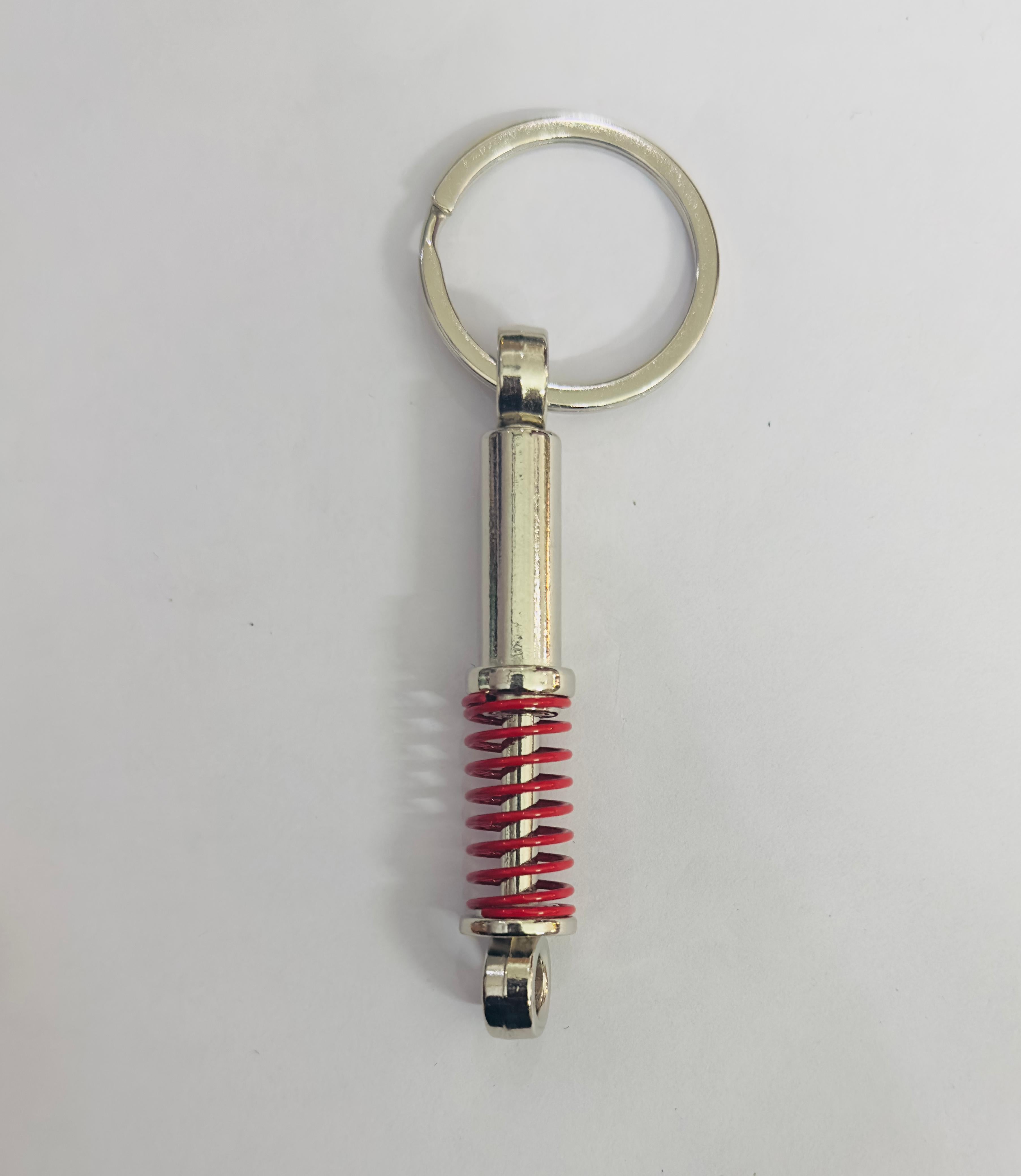 RED Shocker Design Metal Keychain Car Styling Keychain Shocker Key Ring Durable Metal Key chain Pendant Ring.