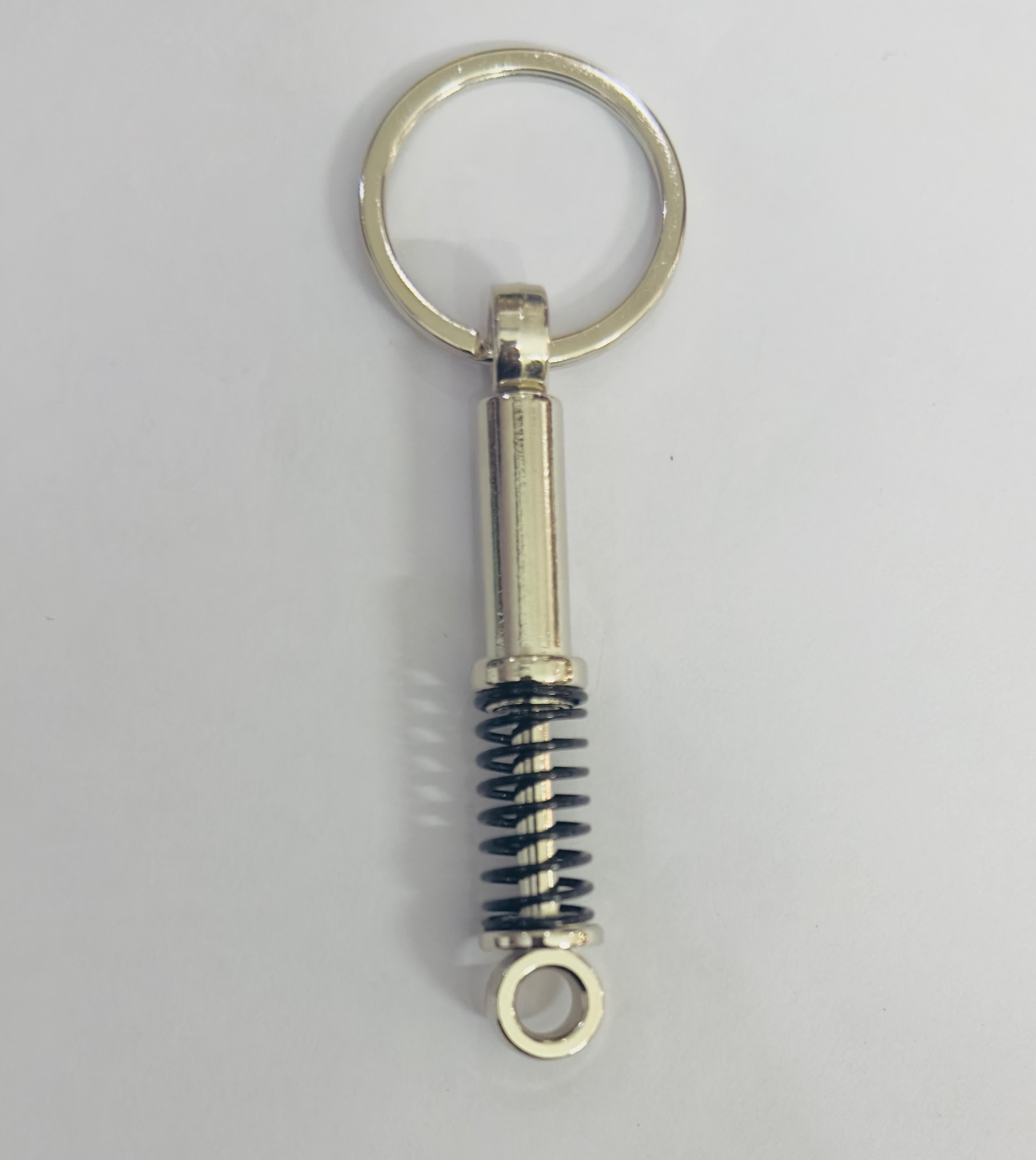 Black Shocker Design Metal Keychain Car Styling JDM Keychain Shocker Key Ring Metal Key chain Pendant Ring
