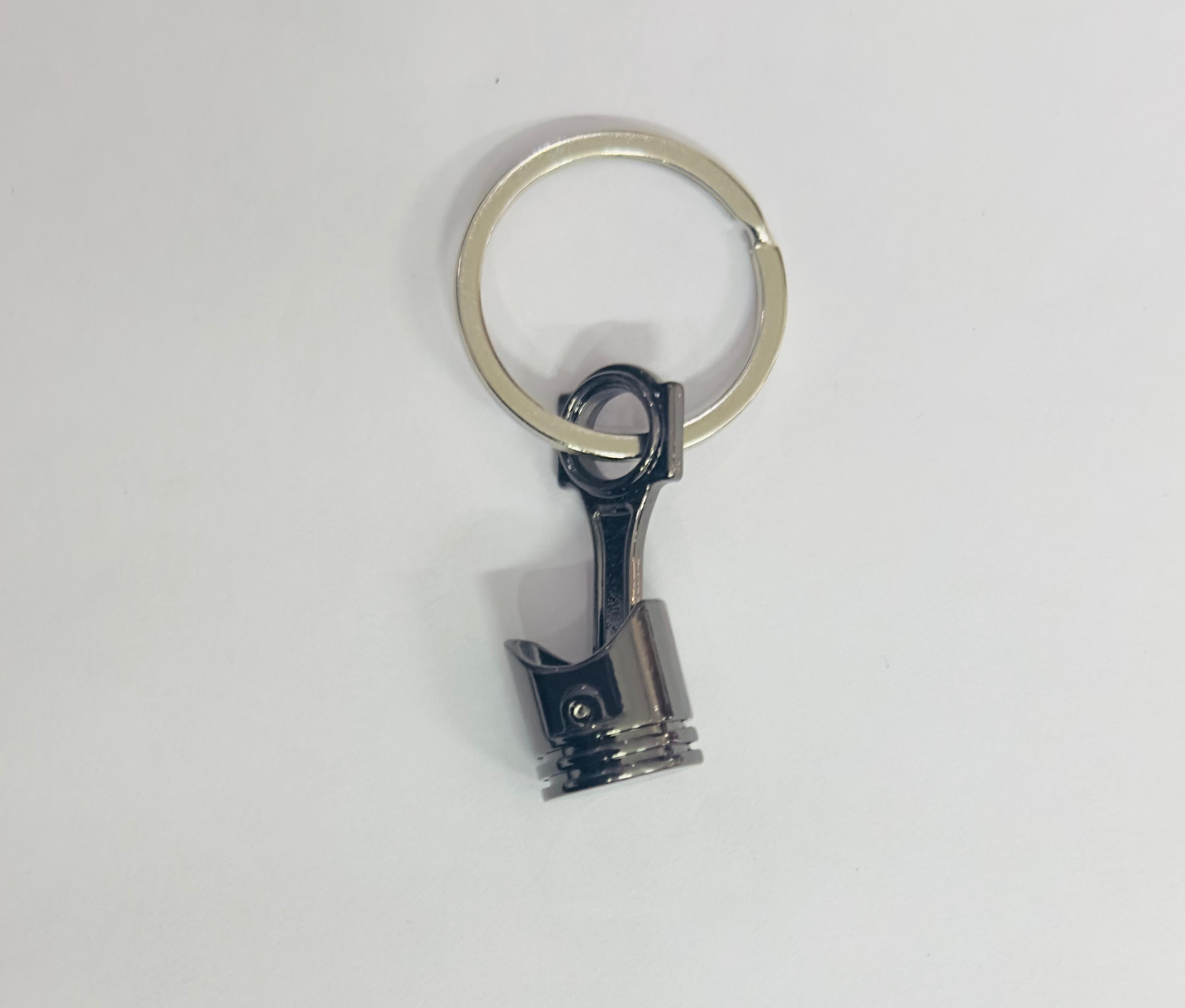 Piston Design Metal Keychain Car Styling JDM Keychain Piston Key Ring Metal Key chain Pendant Ring