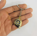 Bronze Turbo Design Metal Keychain Car Styling Keychain Turbo Key Ring Metal Key chain Pendant Ring 1PC.