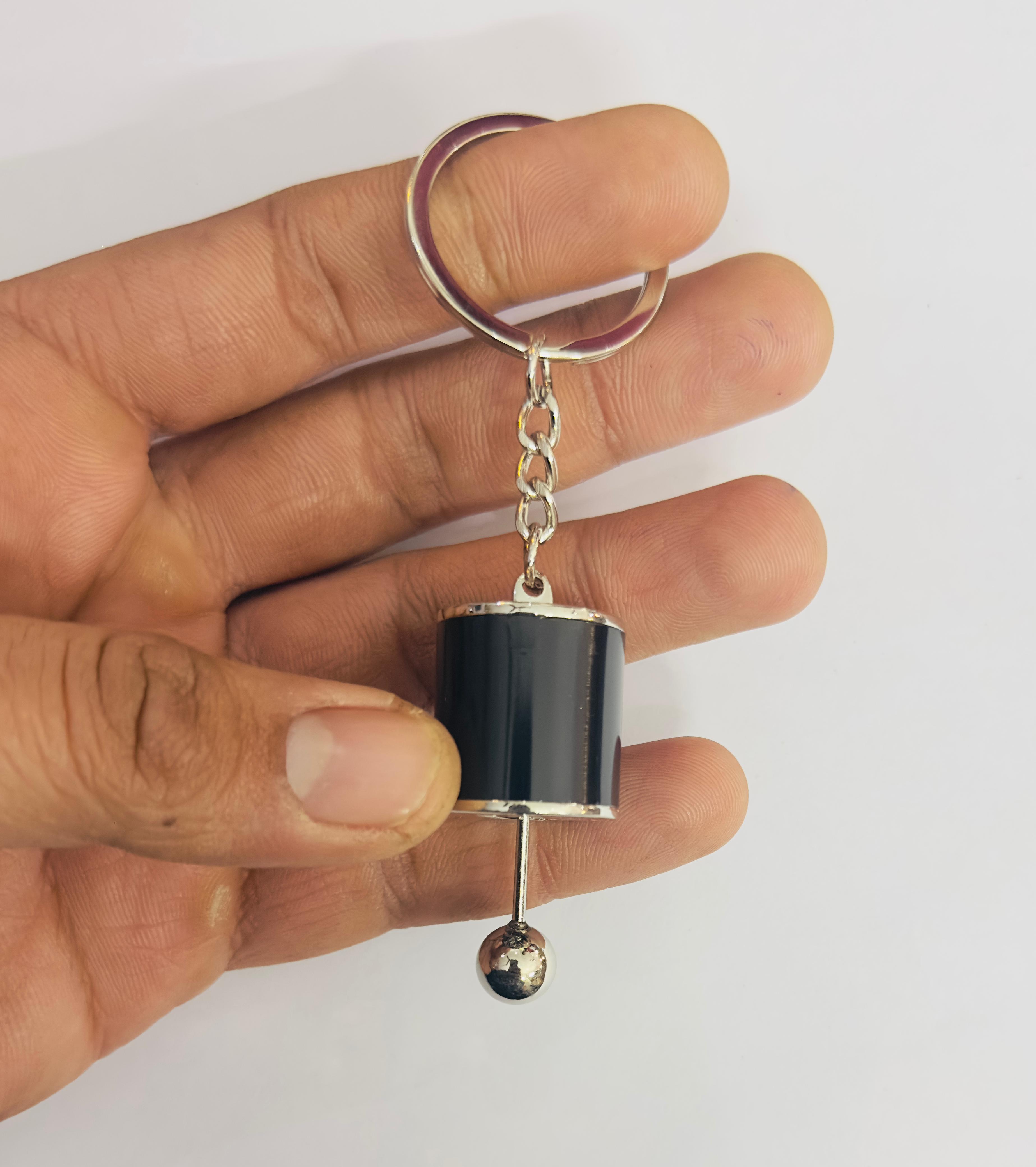 GEAR BOX KNOB Car Styling Metal Keychain Car Keychain Gear Knob Key Ring Metal Keychain Pendant Ring